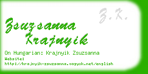 zsuzsanna krajnyik business card